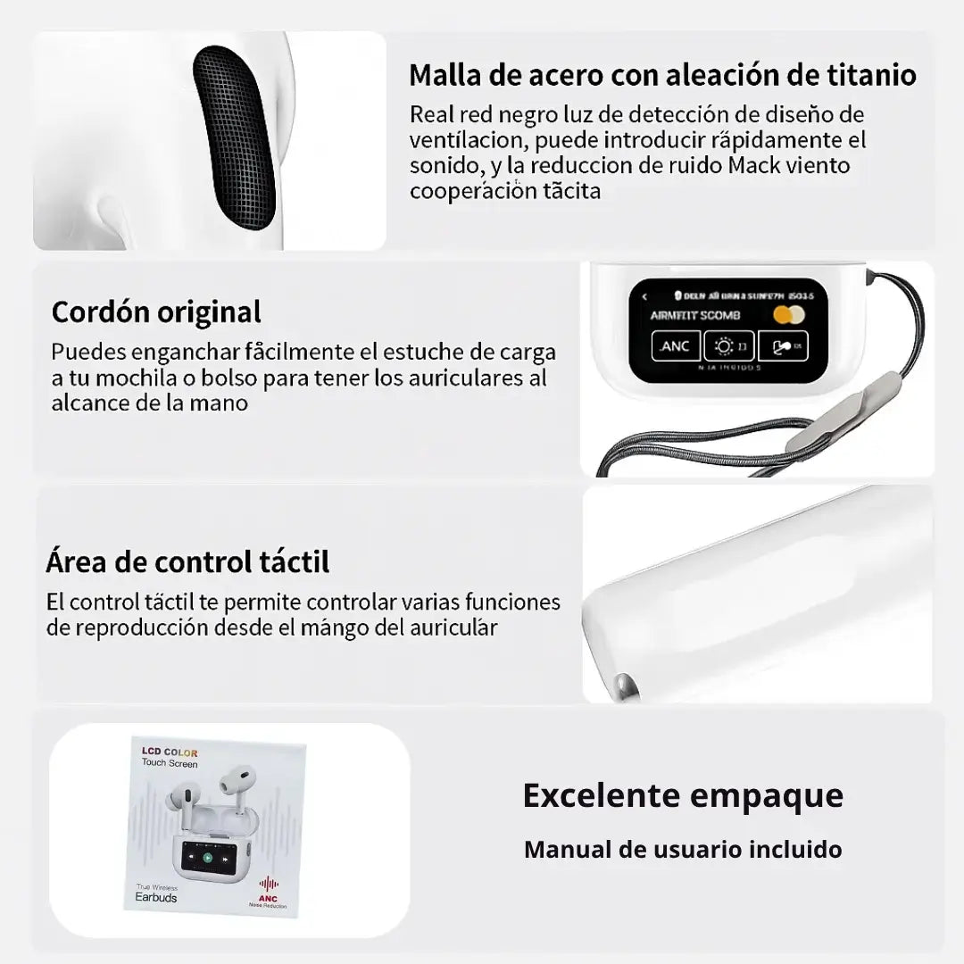 Oferta: Audifonos Tipo Airpods Pro 2 ┃con Pantalla Inteligente