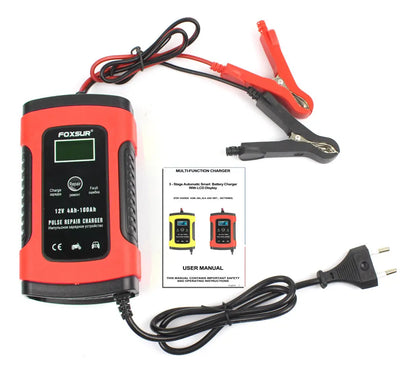 Cargador Inteligente iniciador Batería Automóviles Motocicleta 12v 6a