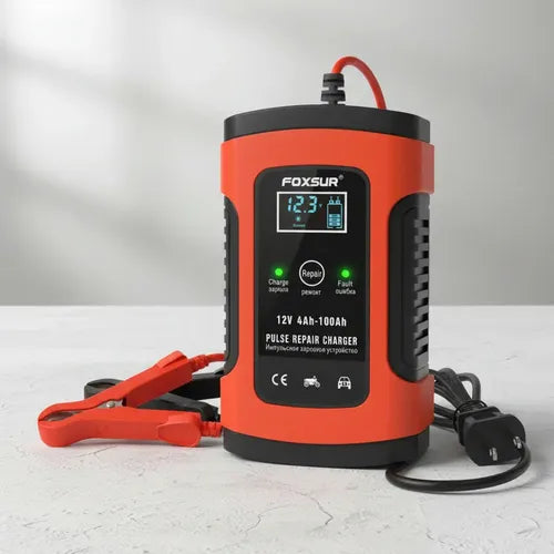 Cargador Inteligente iniciador Batería Automóviles Motocicleta 12v 6a